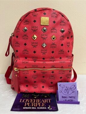 MCM BAGPACK RED LIMITED EDITION